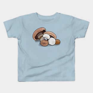 Mushroom cartoon illustration Kids T-Shirt